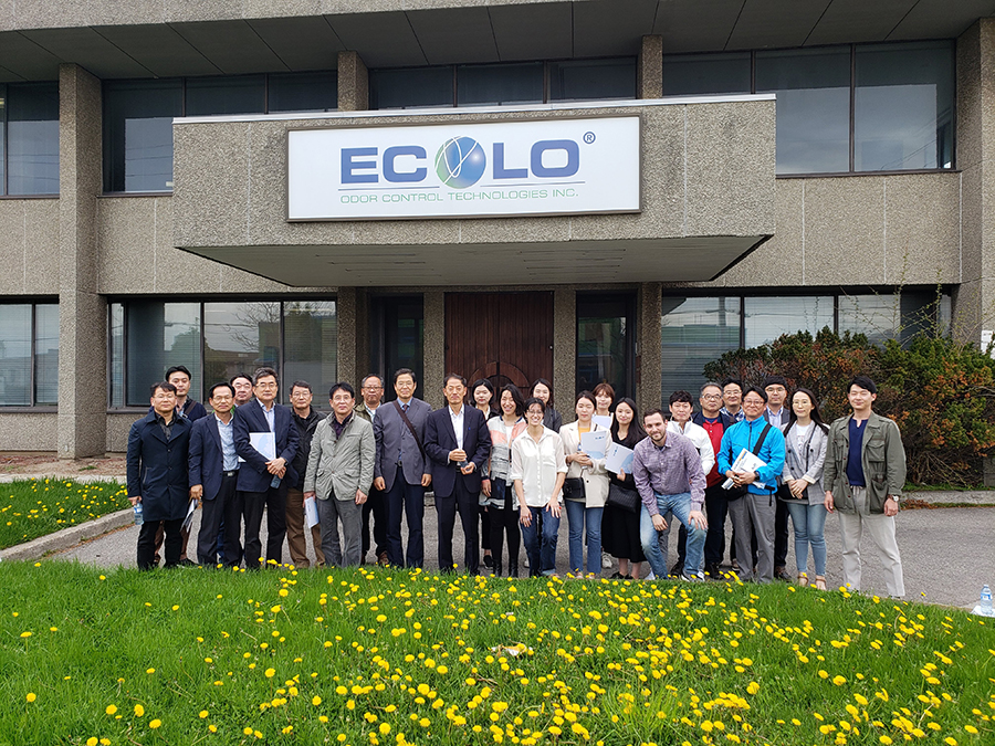 韩国企业代表团参观访问加拿大ECOLO